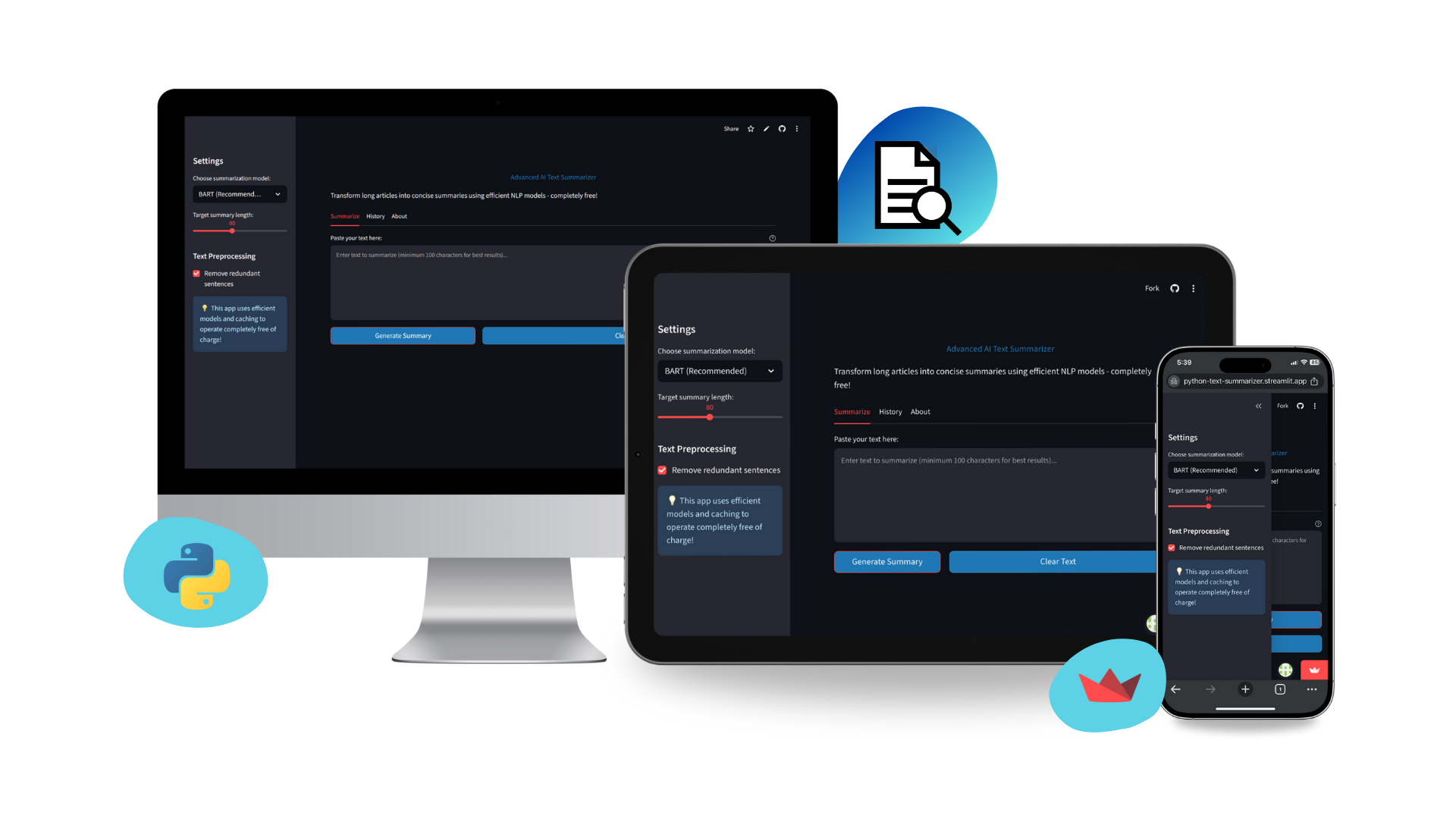 AI Text Summarizer screenshot 2
